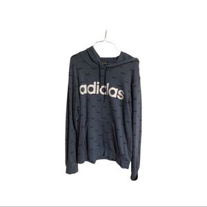 Medium Blue Adidas hoodie.